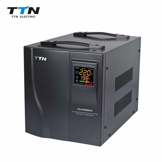 단상 서보 모터 제어 자동 전압 안정기 전원 보호기